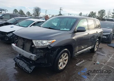 2013 Toyota Highlander Base V6 from USA, damaged, VIN 5TDBK3EH8DS251872